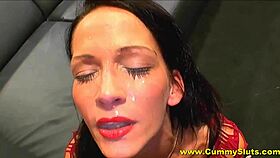 horny milf in bukkake gangbang