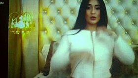 Camila sugar strips and teases with ripped clothes