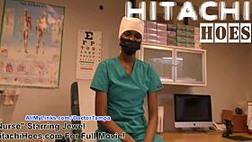 Behind the scenes with Jewels, the night shift nurse chatting in patient room! 😊