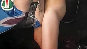 Zena, a shemale ladyboy, passionately fucks with her big monster cock in intense sessions