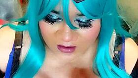 Trans Bunny Rides Cowgirl Assfucking