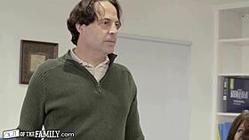 Teen Intern Rides Stepmom's Boyfriend In Office Group