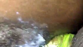 i messed up and got my gooey pussy all wet with that big black monster cock