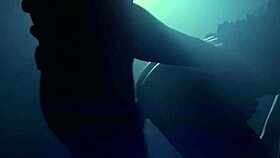 I'm so aroused watching beautiful milf Christina Shine tease her pussy with a huge dildo in lingerie.