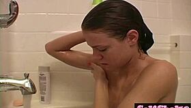 Addison Shaves Pussy In Shower Teasingly