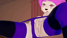 Jinx Boldly Rubs And Fingers Tight Pussy