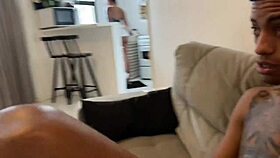 Amanda Souza invited a young guy home for her anal fantasy, letting him fuck her tight ass completely.