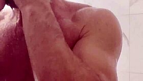 The shower time begins with bathing under the wet water, creating a relaxing narrative.