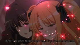 i'm lickin that blonde teen's pussy with big tits in hentai college