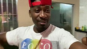 Brazilian redhead team prepares for intense interracial scenes with three black guys