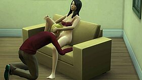 Her pussy gets licked for 30 minutes.