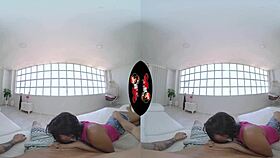 watch this super hot colombian latina riding big ass in pov vr