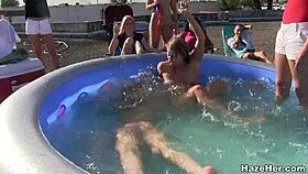 Sorority Pledges Get Ass Fucked In Dorm Orgy