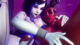 subverse demi craves hot girl-on-girl action in 4k 3d hentai game.
