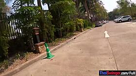 tiny asian teen on a date gets a blowjob and doggystyle fuck