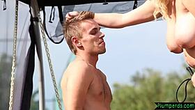 dominant bbw duo fucks submissive doggystyle