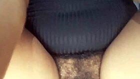 young girl dancing in mini dress with plug teasing her ass