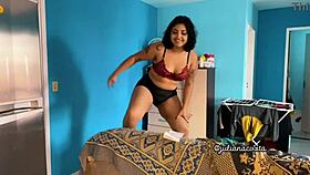fat bbw juliana coxta bent over doggystyle spanking in hotel