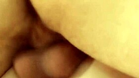 he completely fucks her tight shaved pussy