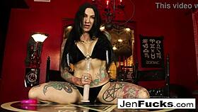 sexy tattooed babe guides your jerk off session with explicit pussy instructions