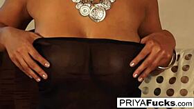 indian milf priya teases her wet pussy then masturbates solo 😏