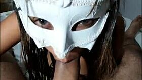 I suck the prostitute's cock then take it in my ass for a creampie