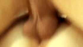 he completely fucks her tight shaved pussy