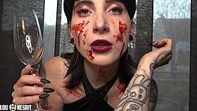 psycho lou nesbit and lia louise give DIRTY femdom JERK OFF instructions