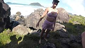 na trilha com a pernocas, big tits teen 18+ gets pounded by monster cock in pussy action. provocative redhead ride?