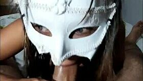 I suck the prostitute's cock then take it in my ass for a creampie