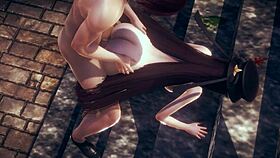 genshin impact hentai - hu tao gets blowjob, fucked, and creampie uncensored 😈🔥