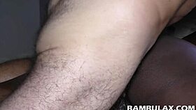 Morning anal creampie with my black lover