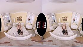 Amber receives cum in virtual taboo scene