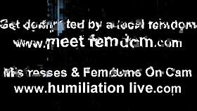 Intriguing humiliation as you eat your own cum load under femdom instruction
