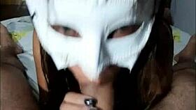 I suck the prostitute's cock then take it in my ass for a creampie