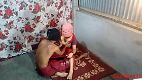local bhabi bent over in doggystyle sex with husband at home
