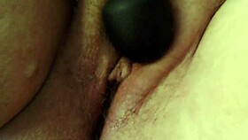 close up pussy play with dildo and vibrator