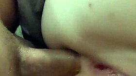 Quick anal fuck with brunette amateur