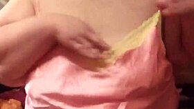 An amateur BBW girlfriend explores submissive role play with her friend.