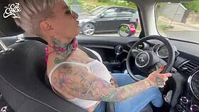 I feel the remote toy buzzing in my pussy at the shopping center, leading to an intense orgasm outdoors.