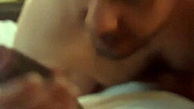 guy sucking huge bbc in deepthroat blowjob session