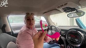 I feel the remote toy buzzing in my pussy at the shopping center, leading to an intense orgasm outdoors.