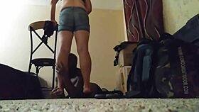 Big Ass Hooker Flaunts Her Curvy Butt and Tight Pussy for Clients. Ass Fetish Action in Detail