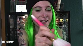 Lou Nesbit and Lia Louise dominate their sissy bitch with German dirty talk