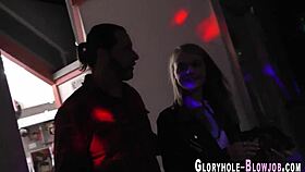 petite blonde teen 18+ gets jizzed at gloryhole 😏💦