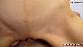 Russian teen explores taboo anal with her suspended step sister