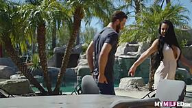 My wife stars in scene two alongside gianna grey in a casual chat