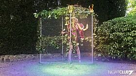 fairy rides cock in threesome cumshot