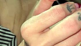 Couple explores toys leading to squirting in interracial amateur session