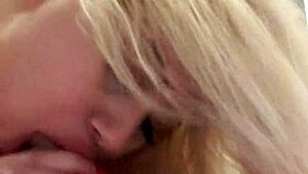 wife delivers great blowjob on webcam, blonde couple getting wild 😘